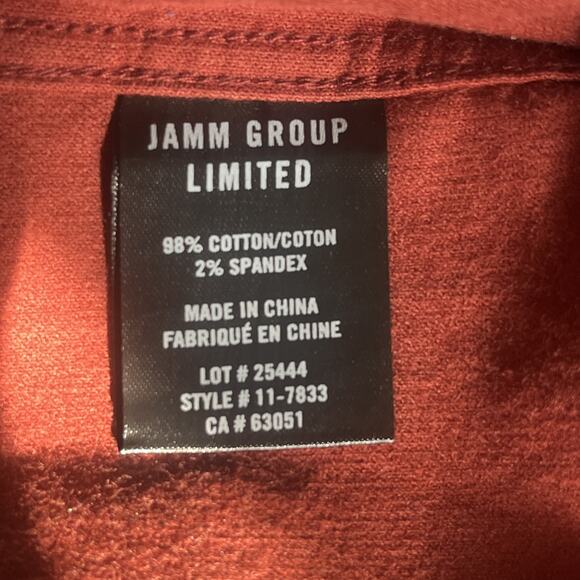 NWOT Julian & Mark Brown Corduroy Button Down Shirt Men's Size Extra Large - Picture 4 of 7